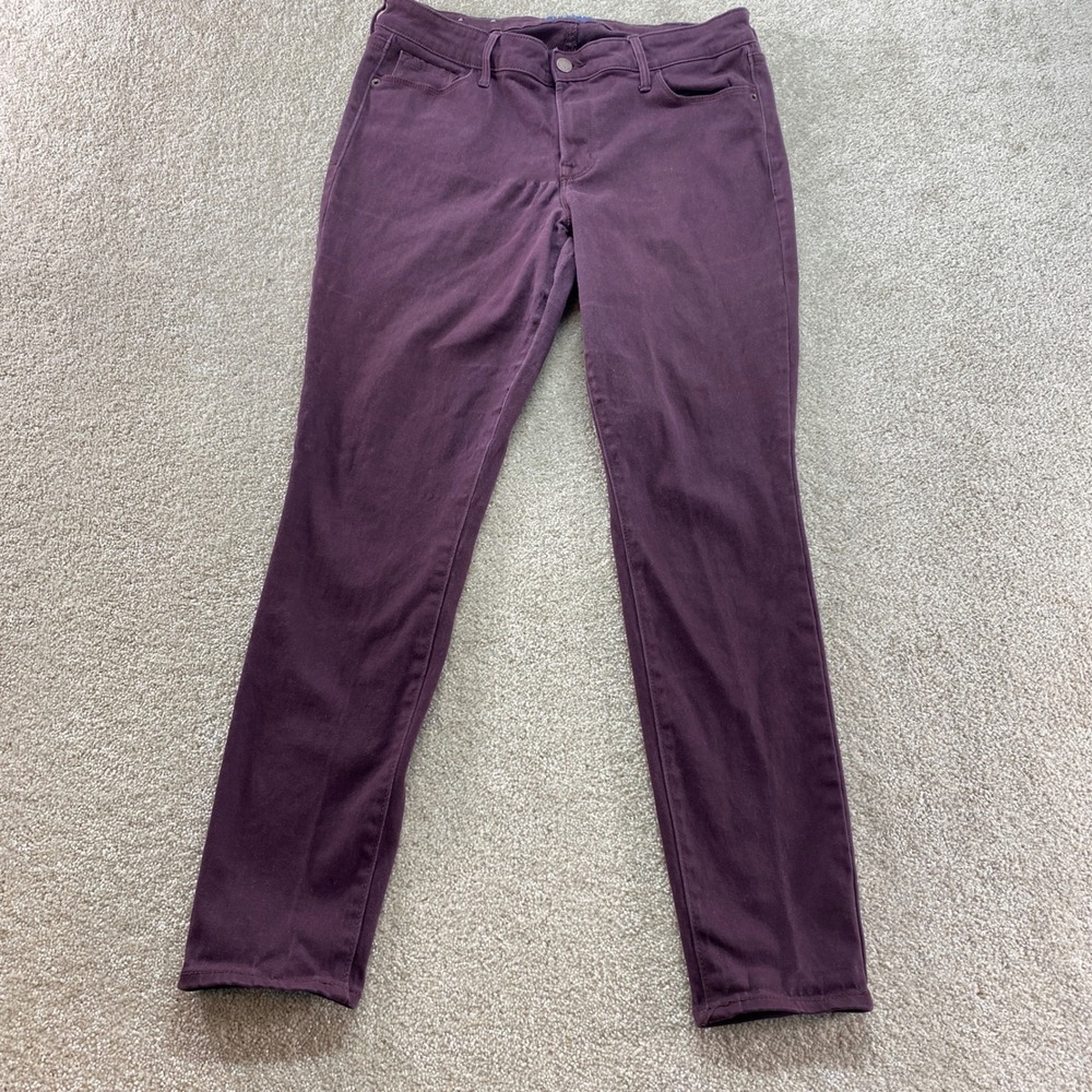 Old Navy Rockstar Skinny Jeans Womens 10 Purple Cassis Mid-Rise Stretch Pants‎